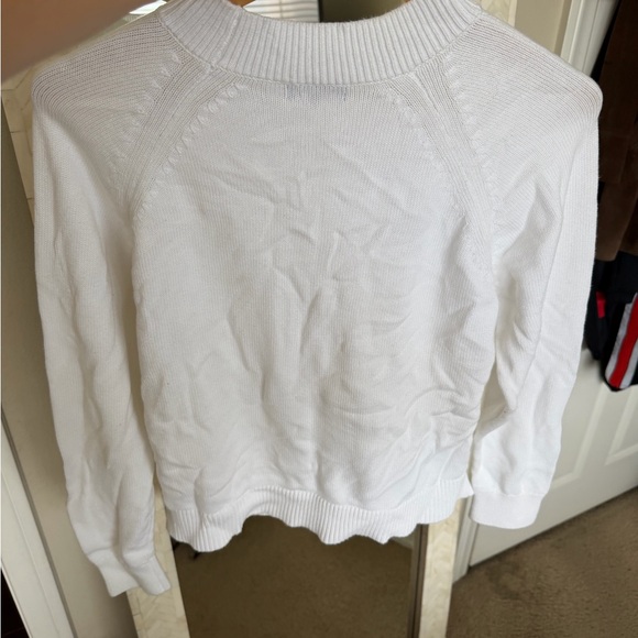 Quince Women's Organic Cotton Cream Turtleneck Sweater - Picture 4 of 6